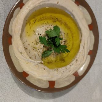 Hummus en falafel
