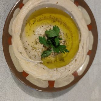Hummus en falafel
